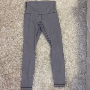 Grey lululemon leggings high waisted